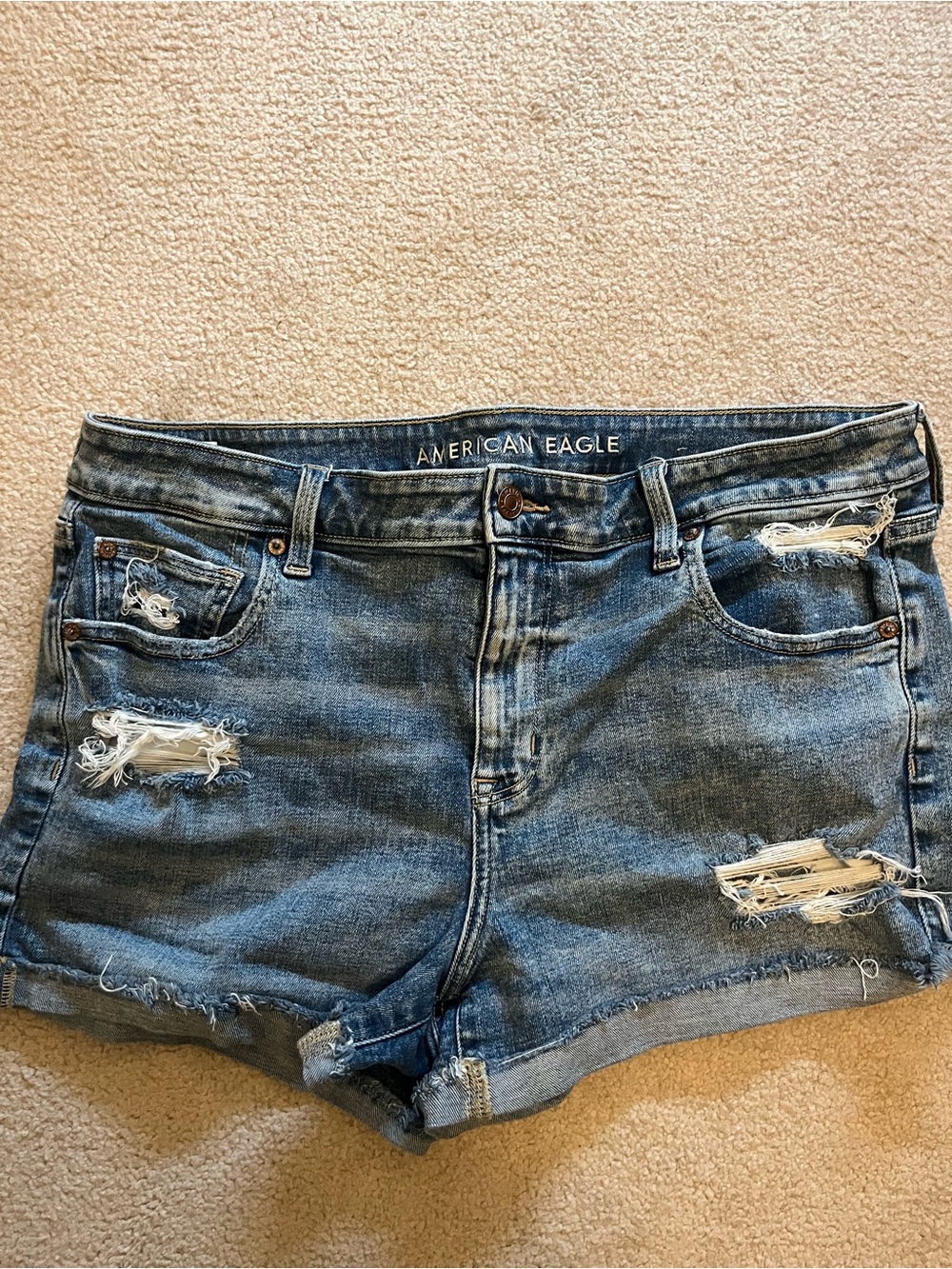 American Eagle Outfitters Distressed Denim Shorts